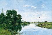 Eugene Boudin The River Touques at Saint Arnoult Sweden oil painting artist